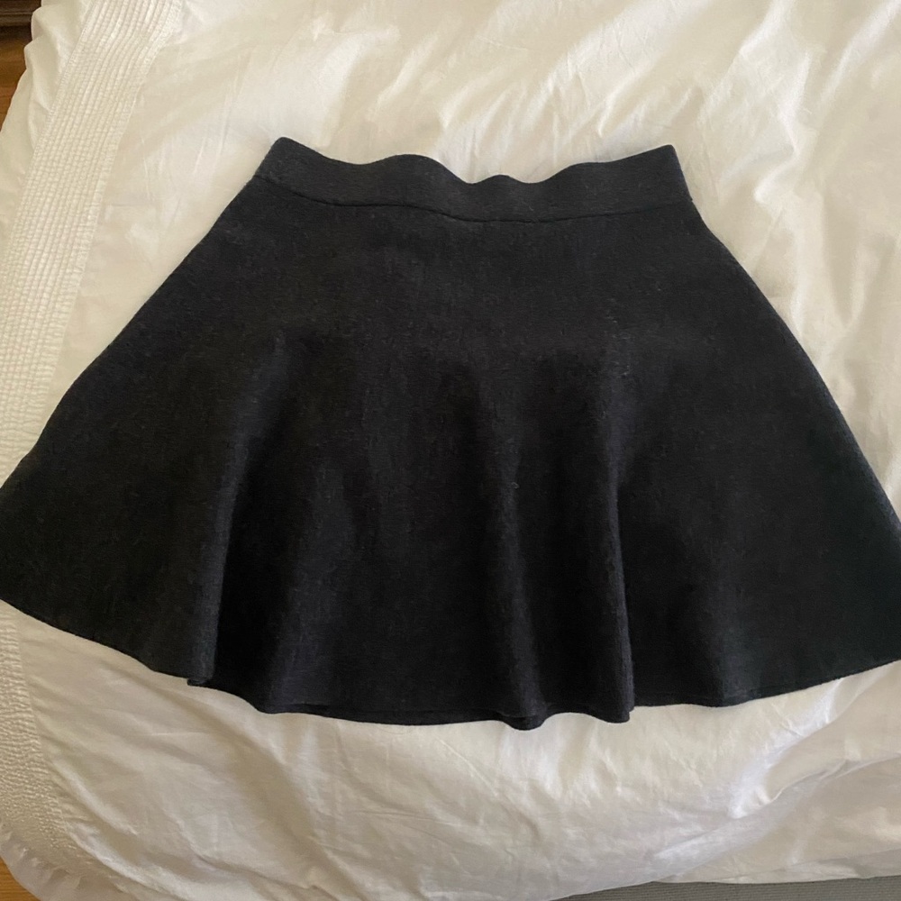 Club Monaco Wool Skirt - dark grey